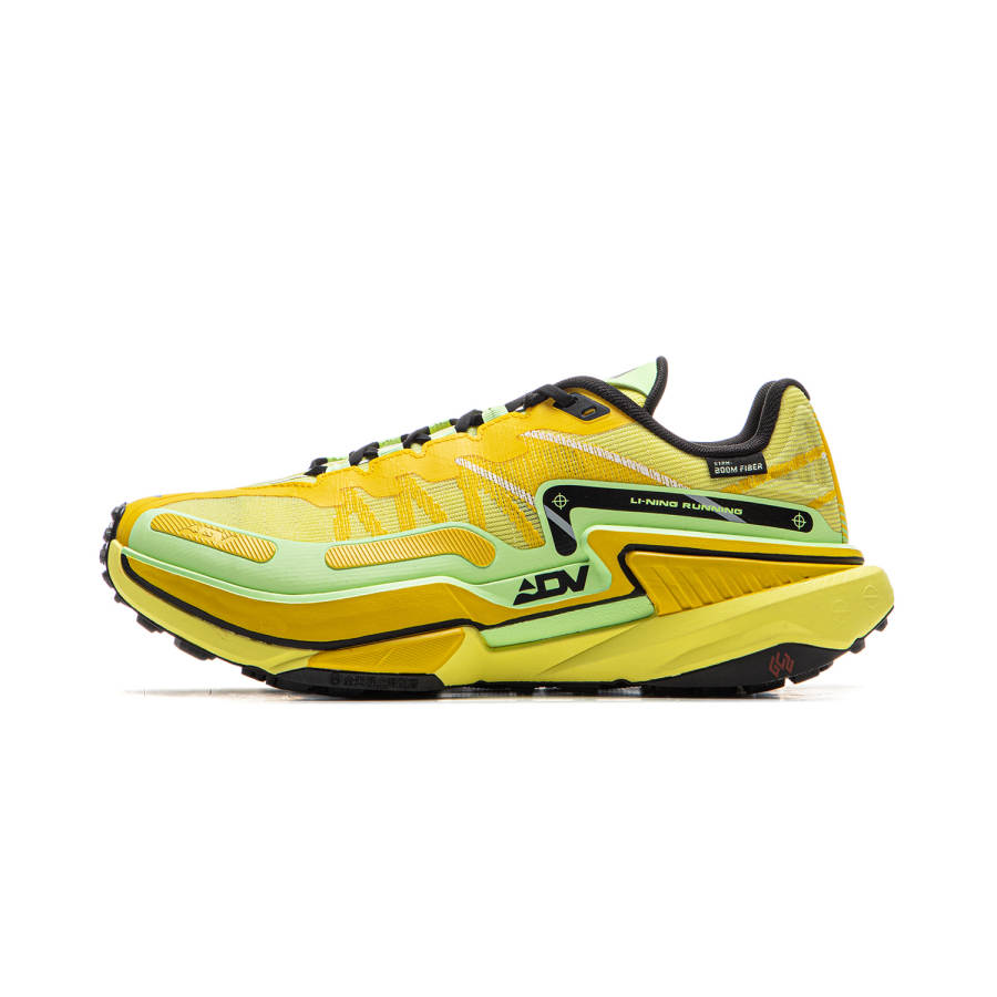 Li-Ning Li Ning Slip Resistant Abrasion Resistant Low top Trail Running Shoes Men's Yellow