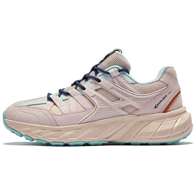 Erke Slip Resistant Abrasion Resistant Low top Casual Running Shoes Women's Birch Wood Yam Gray