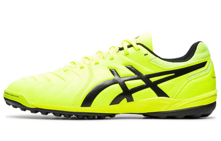Asics Ds Light Club Synthetic Leather Low top Marathon Running Shoes Unisex Neon Yellow