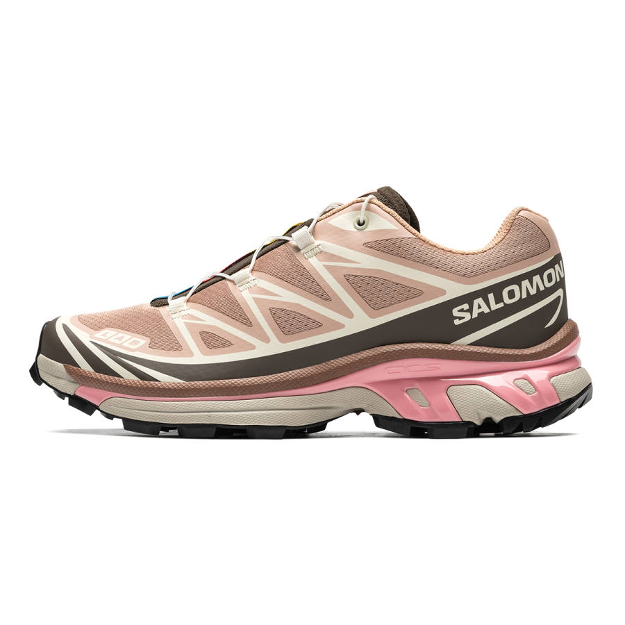 SALOMON XT 6 Mesh Cushioning Low top Casual Running Shoes Unisex Pink Brown