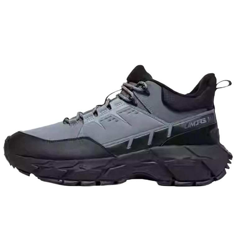 361° Fleece Lined Casual Abrasion Resistant Thermal Low top Outdoor Shoes Men's Gray Black