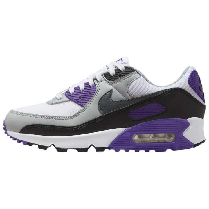 Nike Nike Air Max 90 Low top Running Shoes Women's Gray Purple