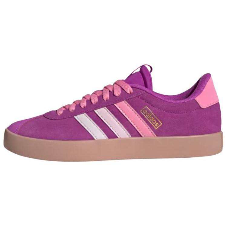 Adidas Adidas VL COURT 3.0 Slip Resistant Abrasion Resistant Low top Skateboard Shoes Women's Purple