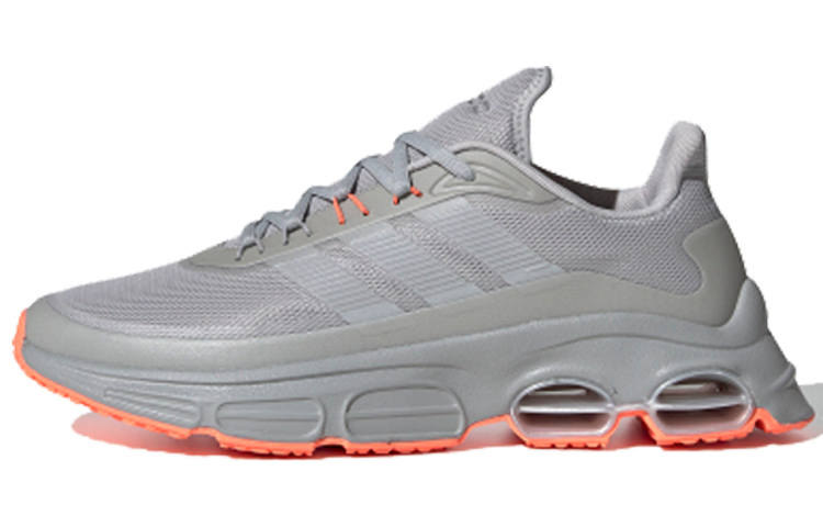 Adidas Neo Quadcube CC Cushioning Slip Resistant Low top Running Shoes Men's Gray Orange