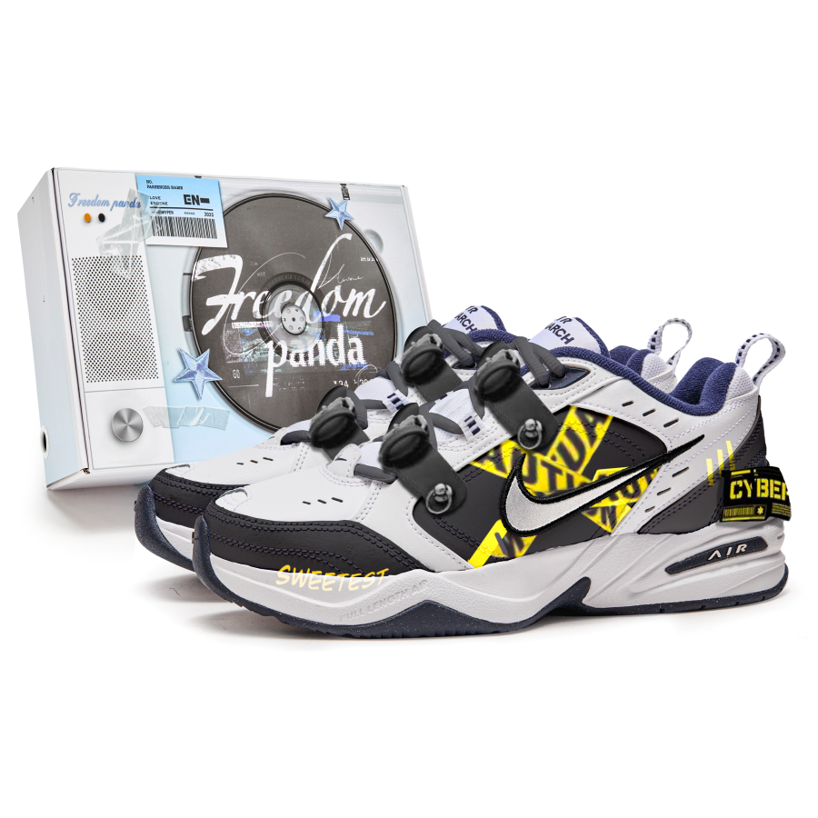 Nike Nike Air Monarch 4 Freedom Panda, Box, High Level Alert Slip Resistant Abrasion Resistant