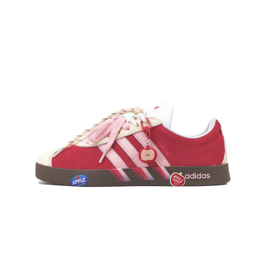 Adidas Adidas VL COURT 2.0 Cushioning Abrasion Resistant Cushioning, Wear Resistant Low top Skateboard Shoes Unisex Pink
