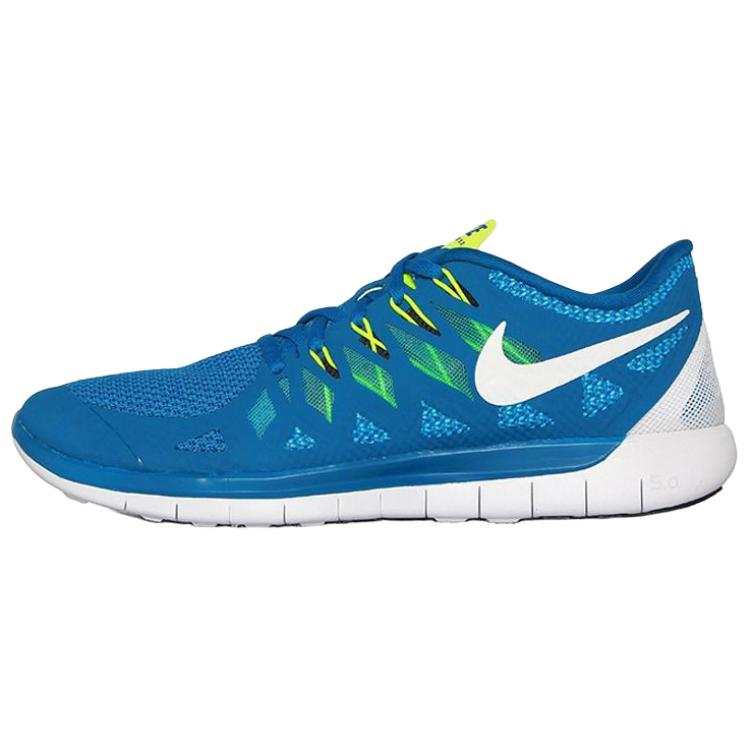 Nike Nike Free 5.0 Slip Resistant Abrasion Resistant Low top Casual Running Shoes Unisex Blue