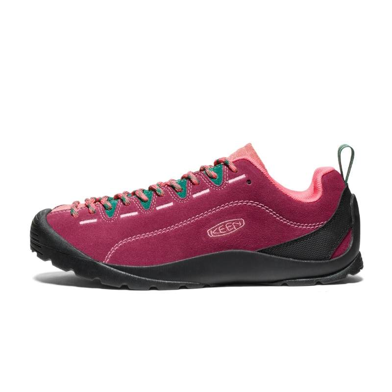 Keen Jasper Slip Resistant Abrasion Resistant Slip Resistant Abrasion Resistant Low top Outdoor Shoes Women's Red Black