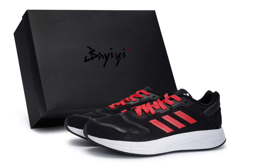 Adidas Adidas DURAMO LITE 2.0 Slip Resistant Abrasion Resistant Low top Running Shoes Women's Black Red