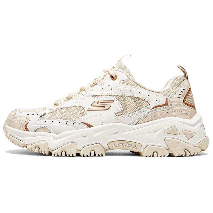 Skechers D'LITES Hiker Low top Hiking Shoes Women's Ecru