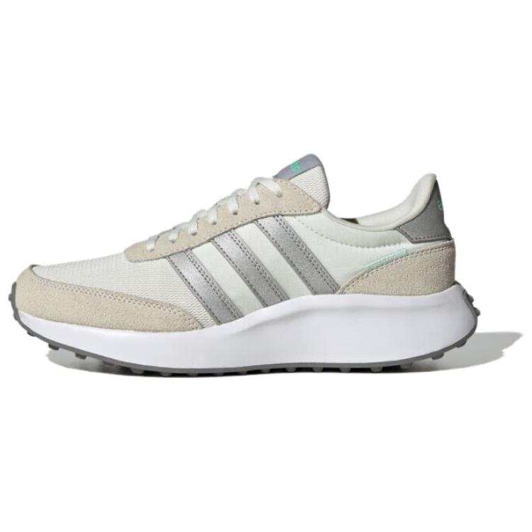 Adidas Adidas Run 70S Slip Resistant Abrasion Resistant Low top Casual Running Shoes Women's White Gray