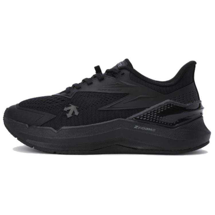 DESCENTE Slip Resistant And Breathable Low top Running Shoes Unisex Black