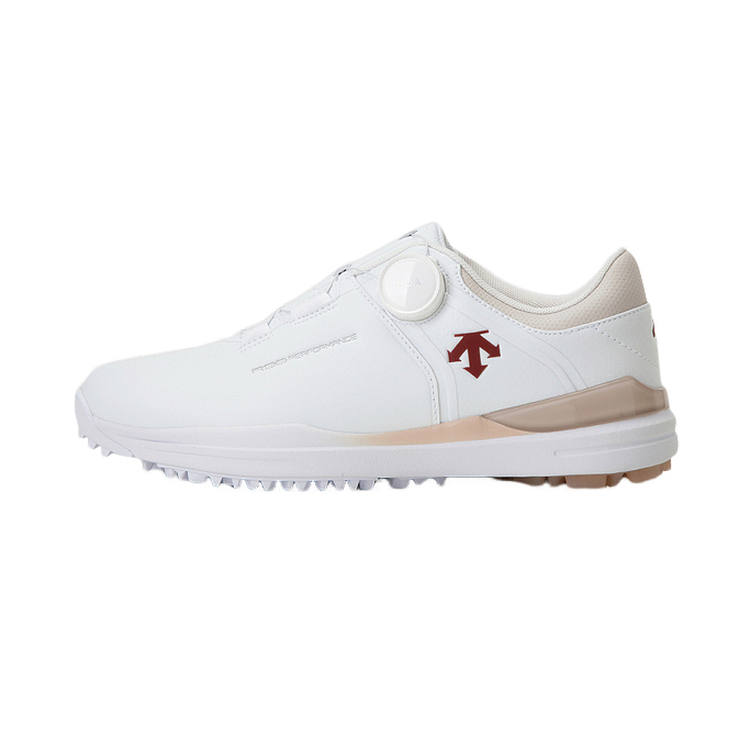 DESCENTE R90 Slip Resistant Abrasion Resistant Slip Resistant Abrasion Resistant Low top Golf Shoes Women's White