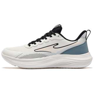 Erke Cushioning Rebound Low top Running Shoes Men's Microcrystal White Cyan