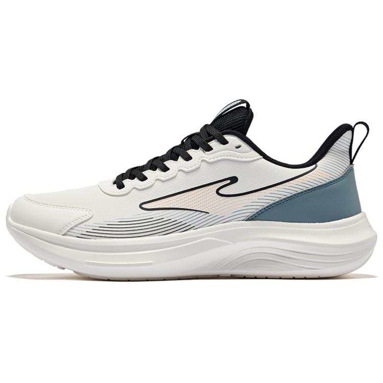 Erke Cushioning Rebound Low top Running Shoes Men's Microcrystal White Cyan