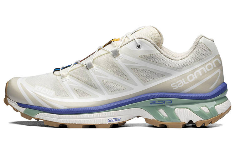 SALOMON XT 6 Fabric Abrasion Resistant Breathable Coverage Low top Running Shoes Unisex Vanilla
