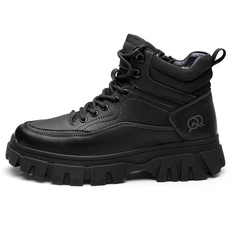 QIANGREN 3515 Men's Casual Shoes Black Gray