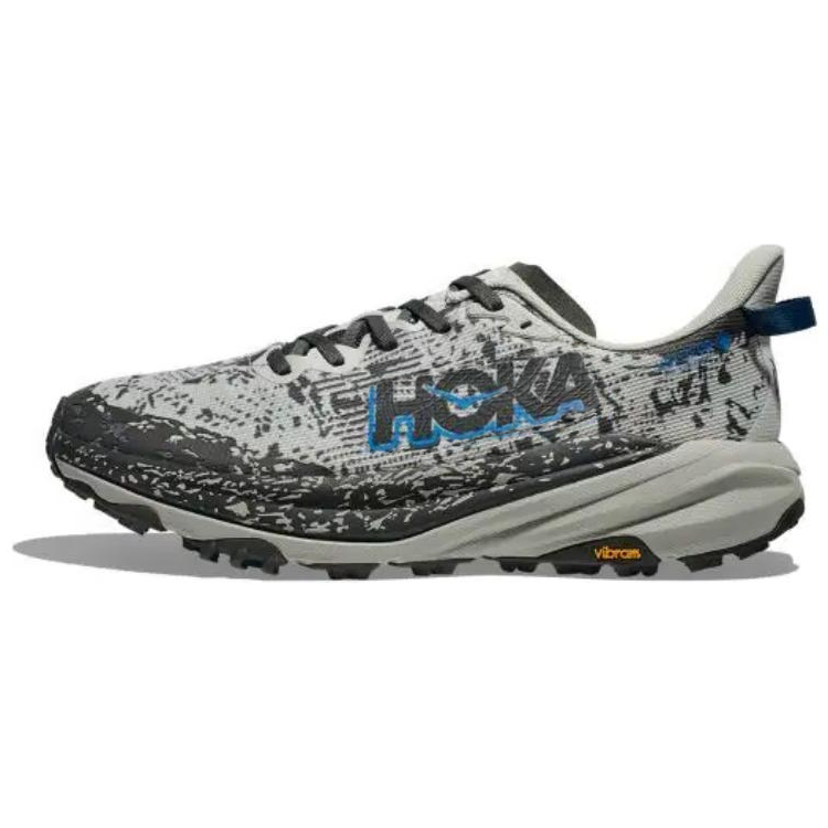 HOKA ONE ONE SPEEDGOAT 6 Cushioning Slip Resistant Rebound Low top Running Shoes Men's Gray