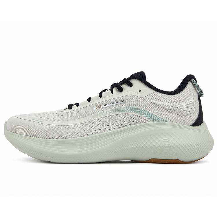 361° Abrasion Resistant Cushioning Low top Casual Running Shoes Men's Gray Green