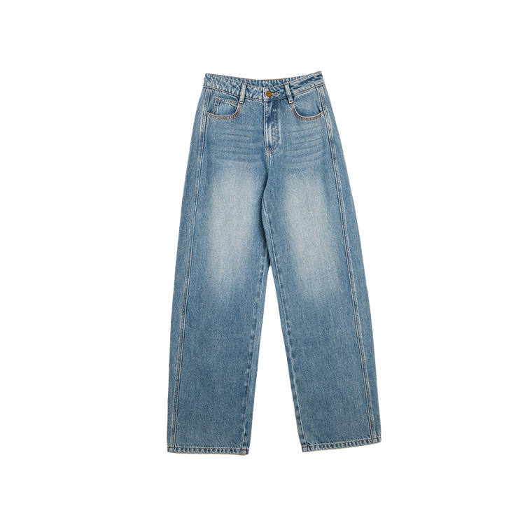 ELLE Jeans Women's Light Blue Moderate Straight Fit Pants