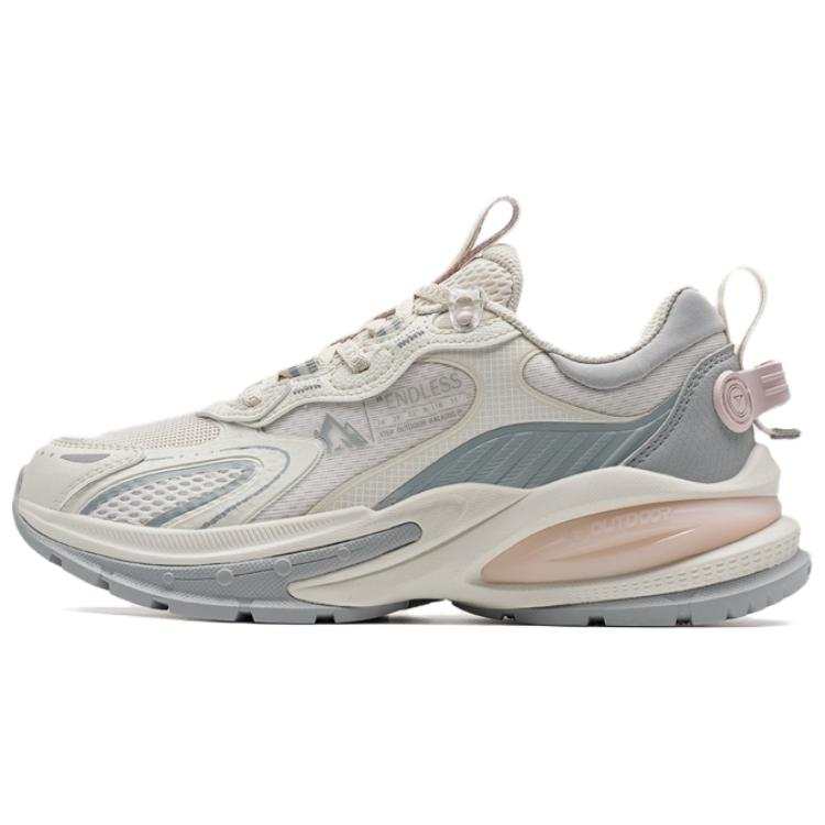 XTEP Creation 3.0 Cushioning, Wear Resistant Low top Outdoor Shoes Women's White Gray