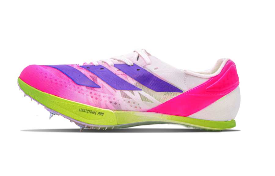 Adidas Adidas Adizero Prime Slip Resistant Low top Sprint Running Shoes Unisex Pink Purple
