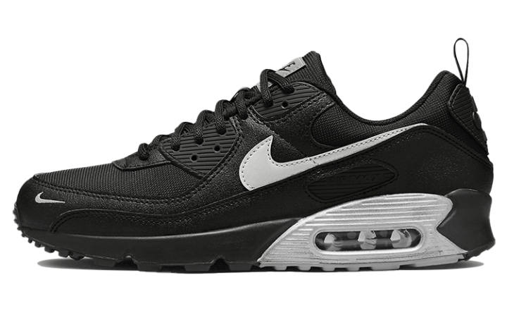 Nike Nike Air Max 90 Black Metallic Silver Mini Swoosh