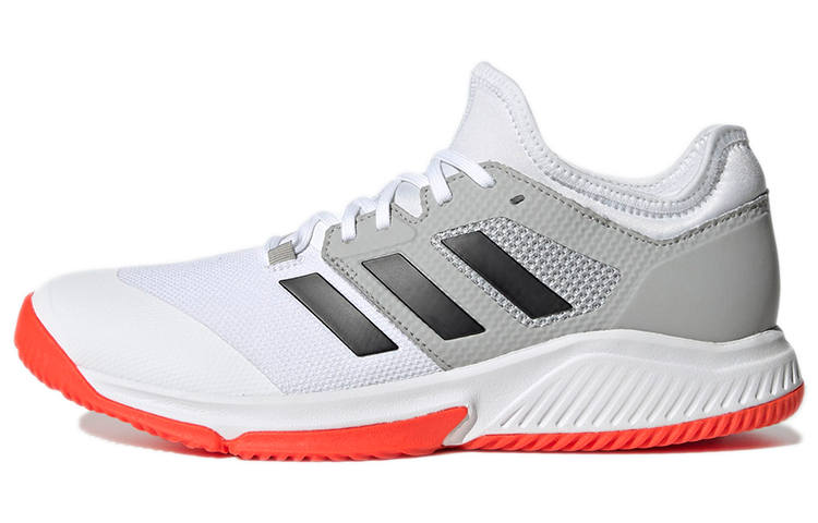 Adidas Adidas Court Team Bounce Fabric Slip Resistant, Abrasion Resistant, Breathable Low top Running Shoes Men's White Black
