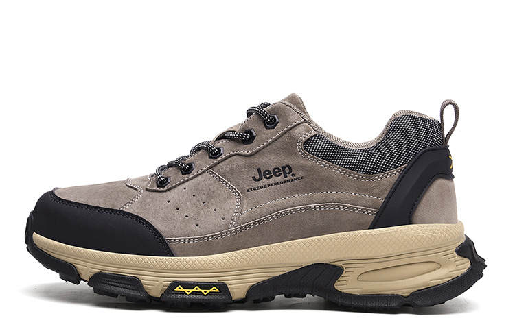 Jeep Fabric Low top Outdoor Shoes Men's Khaki
