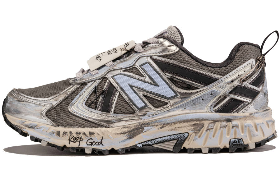 New Balance New Balance NB 410 V5 Abrasion Resistant Low top Running Shoes Unisex Silver Black