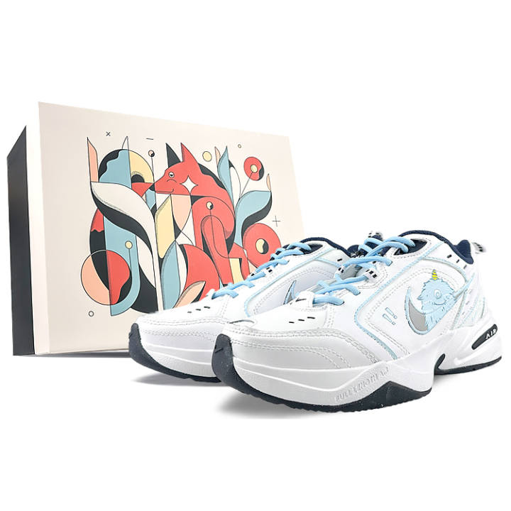 Nike Nike Air Monarch 4 PU Leather Cushioning Abrasion Resistant Height Increasing