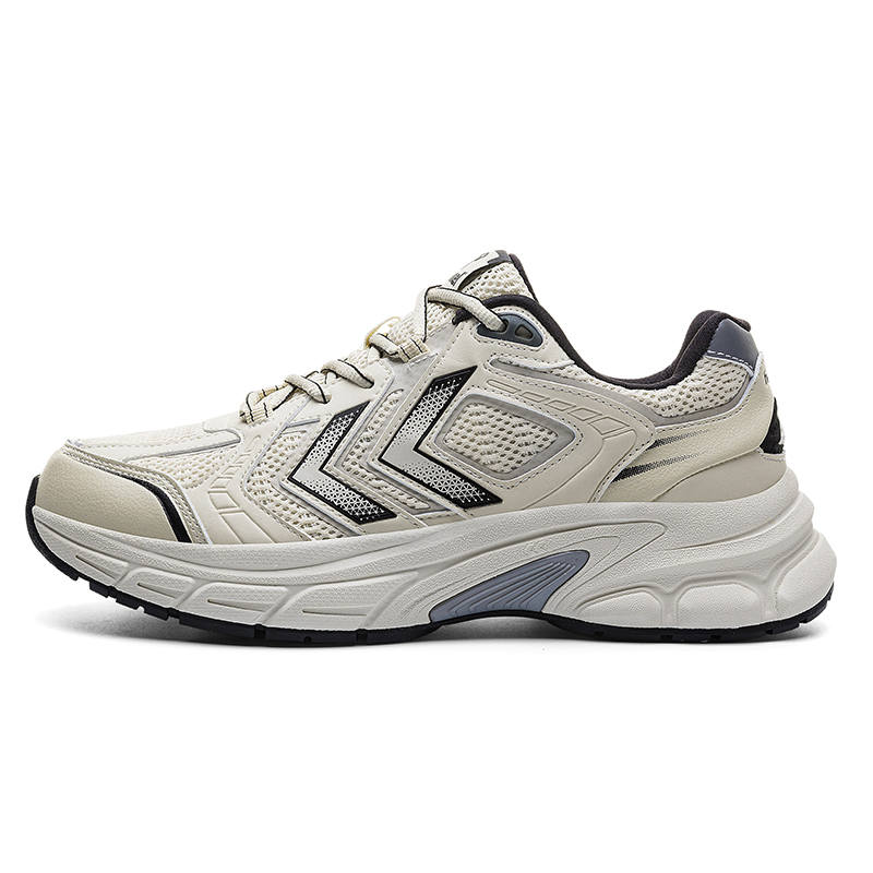 Hummel Microfiber Leather Cushioning Slip Resistant Abrasion Resistant Lightweight Height Increasing Low top