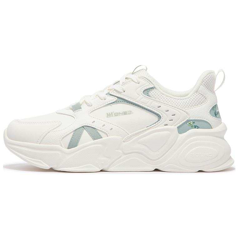 361° Life Collection Abrasion Resistant Low top Running Shoes Women's White Green
