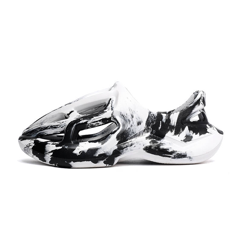 OUBT Ink Wash Style, Cut Out Sports Sandals Clogs Unisex