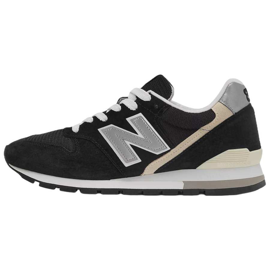 New Balance New Balance NB 996 Comfortable Abrasion Resistant Low top Casual Running Shoes Unisex Black Silver