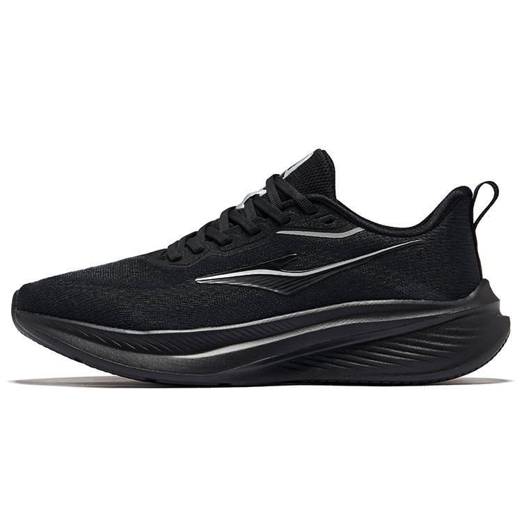Erke Cushioning Rebound Breathable Low top Running Shoes Men's Jet Black