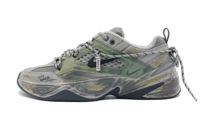 Nike Nike M2K Slip Resistant Abrasion Resistant Slip Resistant Abrasion Resistant Low top Chunky Sneakers Unisex Army Green