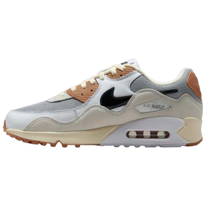 Nike Patta x Nike Air Max 90 Abrasion Resistant Low top Running Shoes Men's Gray White