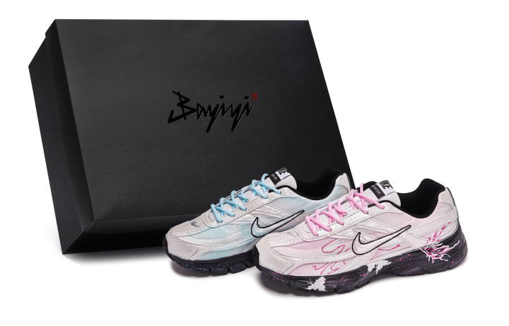 Nike Nike Initiator Abrasion Resistant Low top Running Shoes Men's Blue Pink Silver