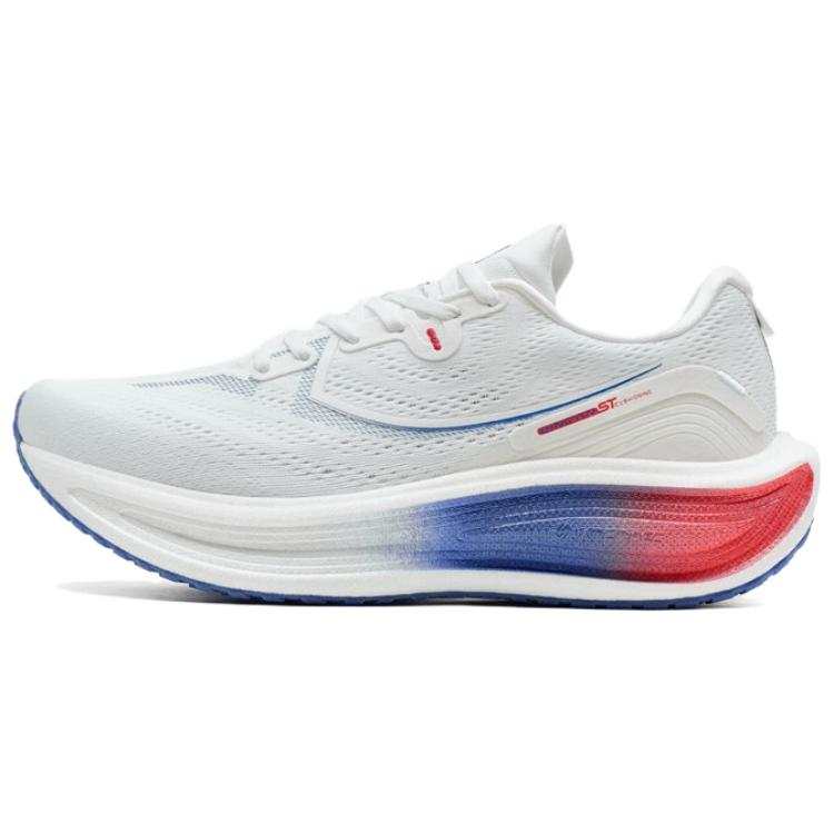 XTEP Cyan Cloud Running Shoes Men's Low Top Classic White/Lyon Blue