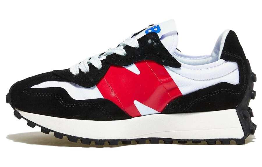 New Balance New Balance NB 327 Comfortable Cushioning Low top Casual Running Shoes Unisex Black Red