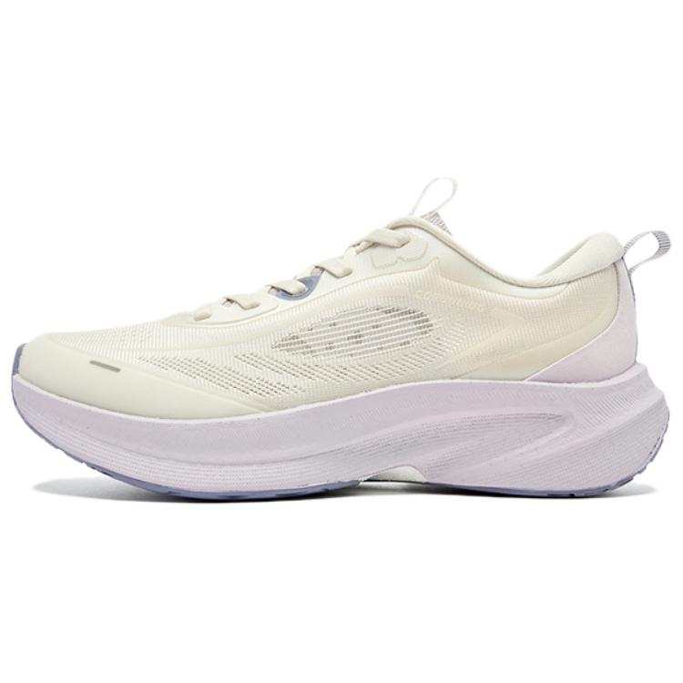 QIAODAN Cushioning Rebound Low top Casual Sprint Running Shoes Women's Beige Purple