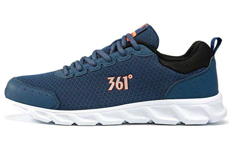 361° Mesh Cushioning Slip Resistant Low top Running Shoes Men's Blue Black