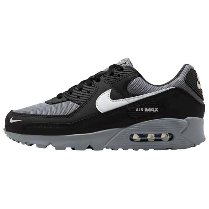 Nike Nike Air Max 90 Breathable Support Running Shoes Unisex Black Gray