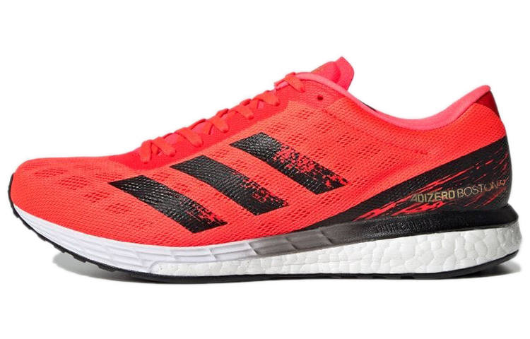 Adidas Adidas Adizero Boston 9 Fabric Cushioning Breathable Abrasion Resistant Slip Resistant