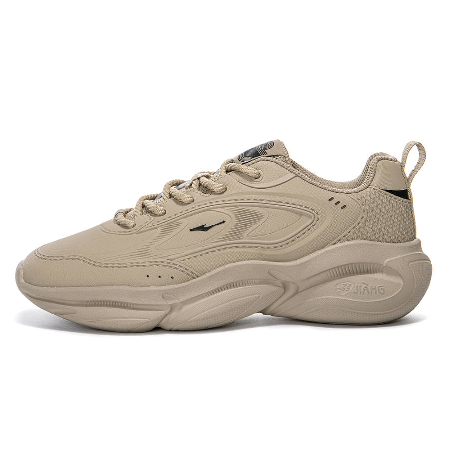 Erke Cushioning Slip Resistant Abrasion Resistant Low top Running Shoes Women's Mist Gray Brown