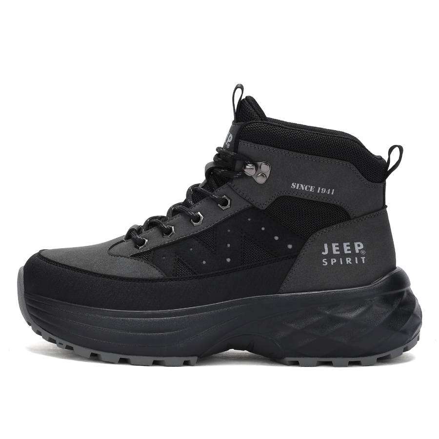 JEEP SPIRIT Cushioning Abrasion Resistant Waterproof Impact Resistant High top Outdoor Shoes Men's