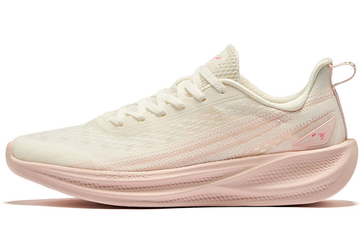 Erke Water Float 5.0 Low top Sprint Running Shoes Women's Microcrystal White Color Powder