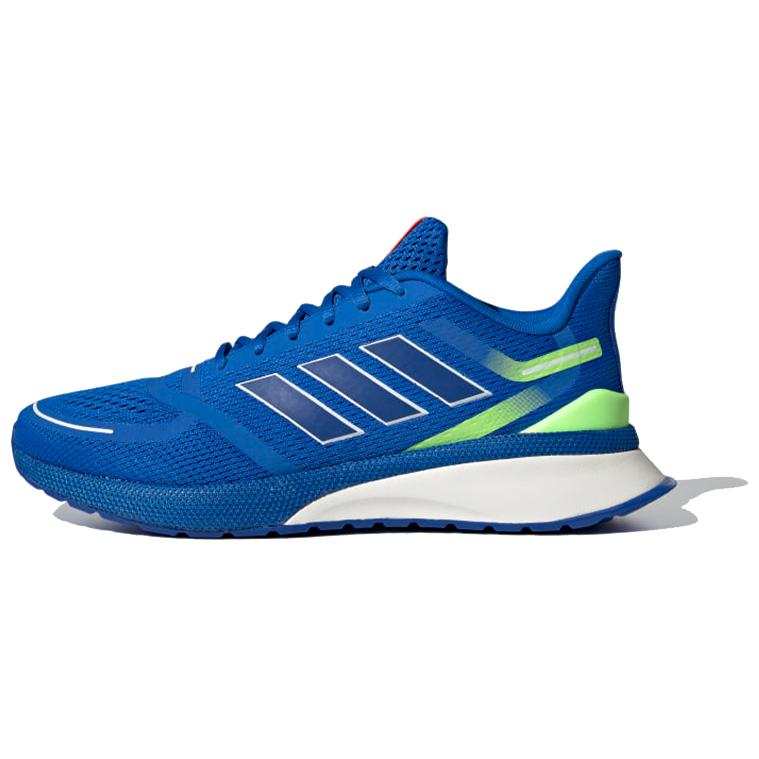 Adidas Adidas Nova Run Fabric Breathable Low top Marathon Running Shoes Men's Blue