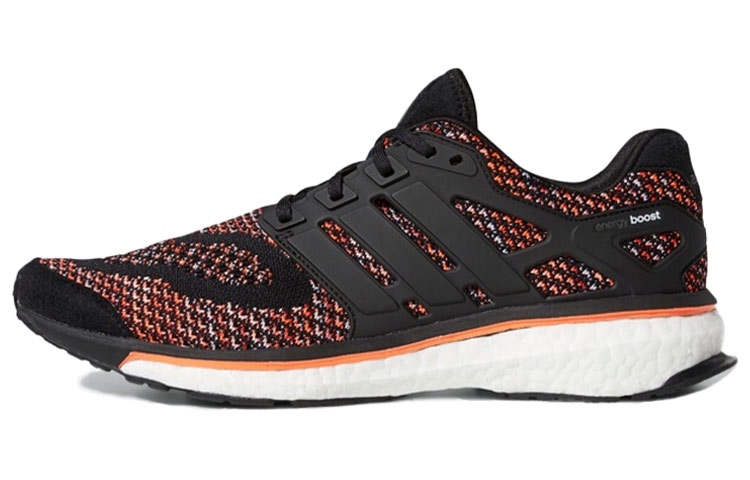 Adidas Adidas Energy Boost PK Slip Resistant Abrasion Resistant Low top Running Shoes Men's Black Orange White